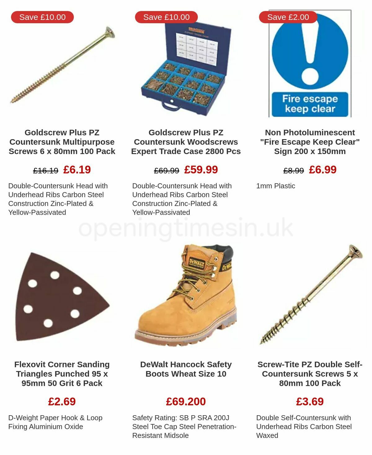 Screwfix Clearance Offers from 17 November