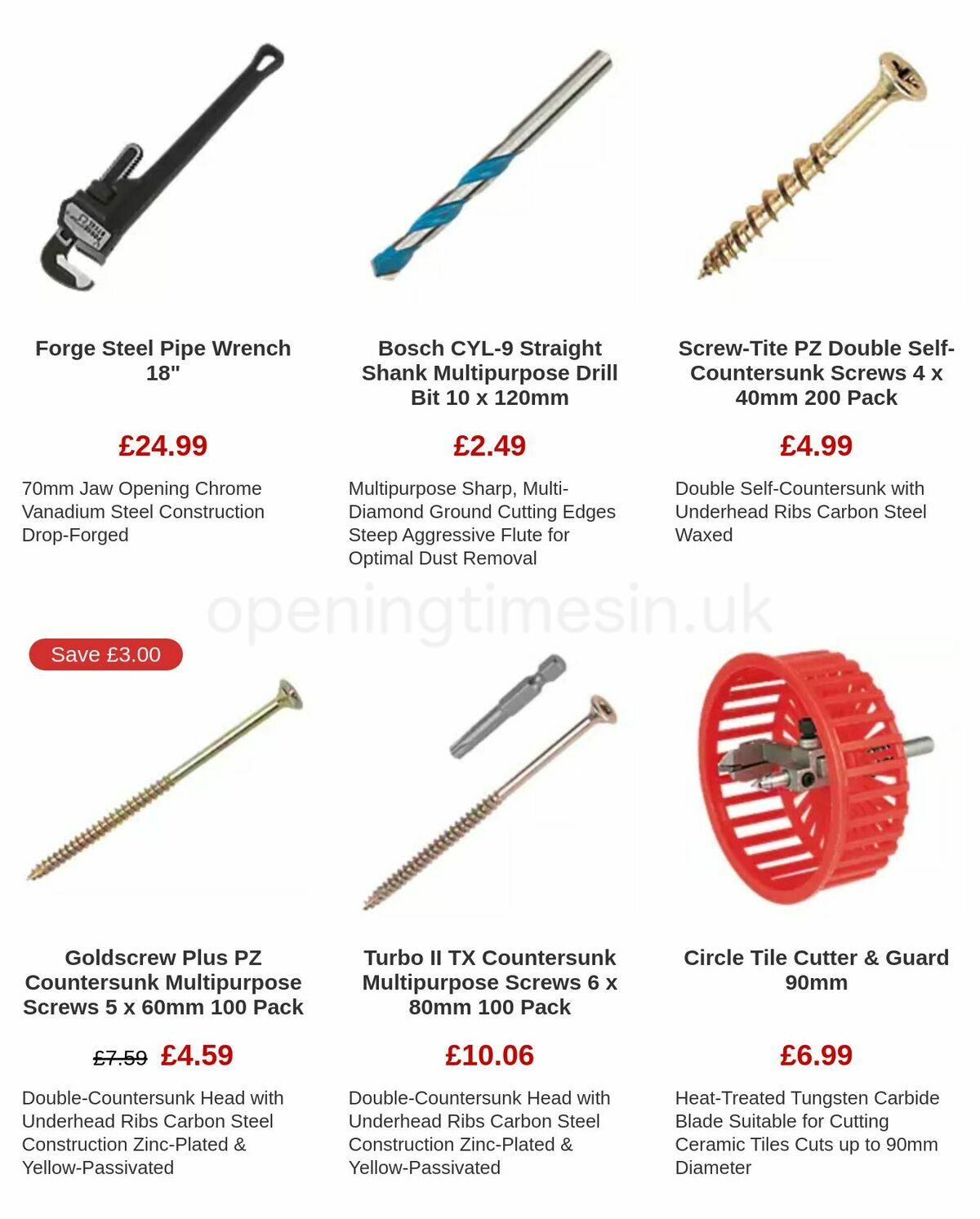 Screwfix Clearance Offers from 17 November