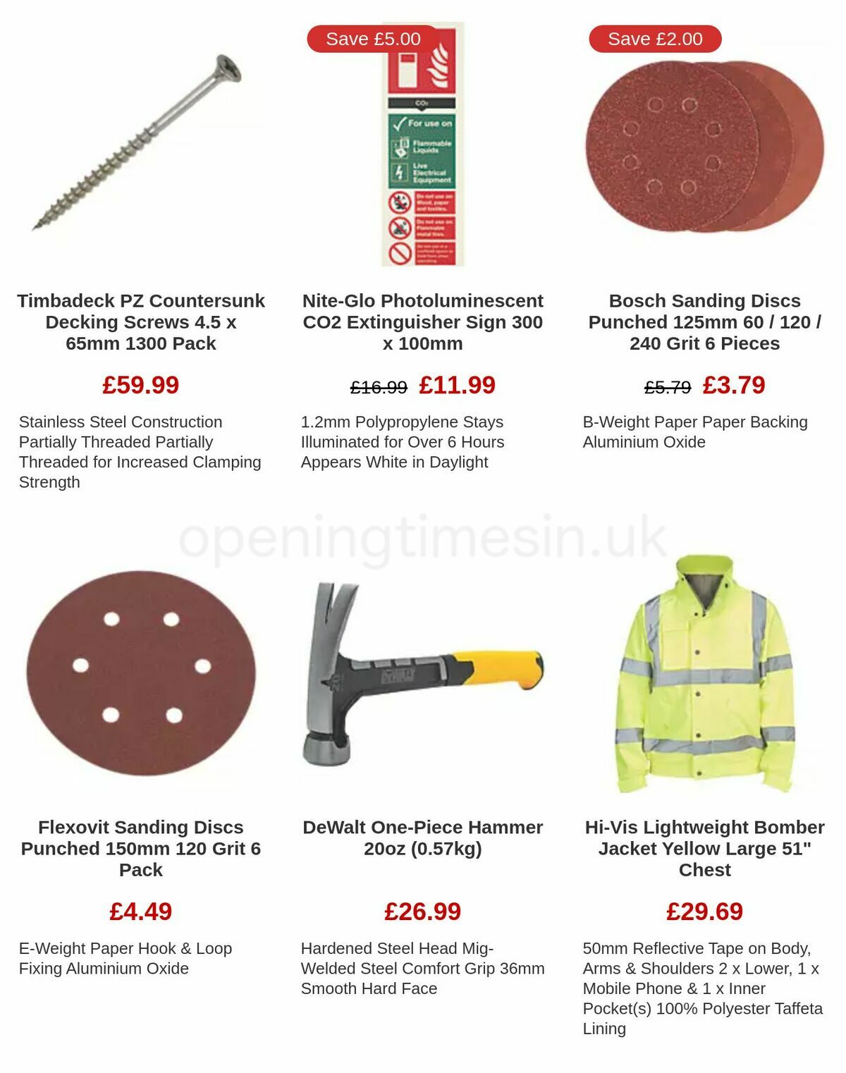 Screwfix Clearance Offers from 17 November