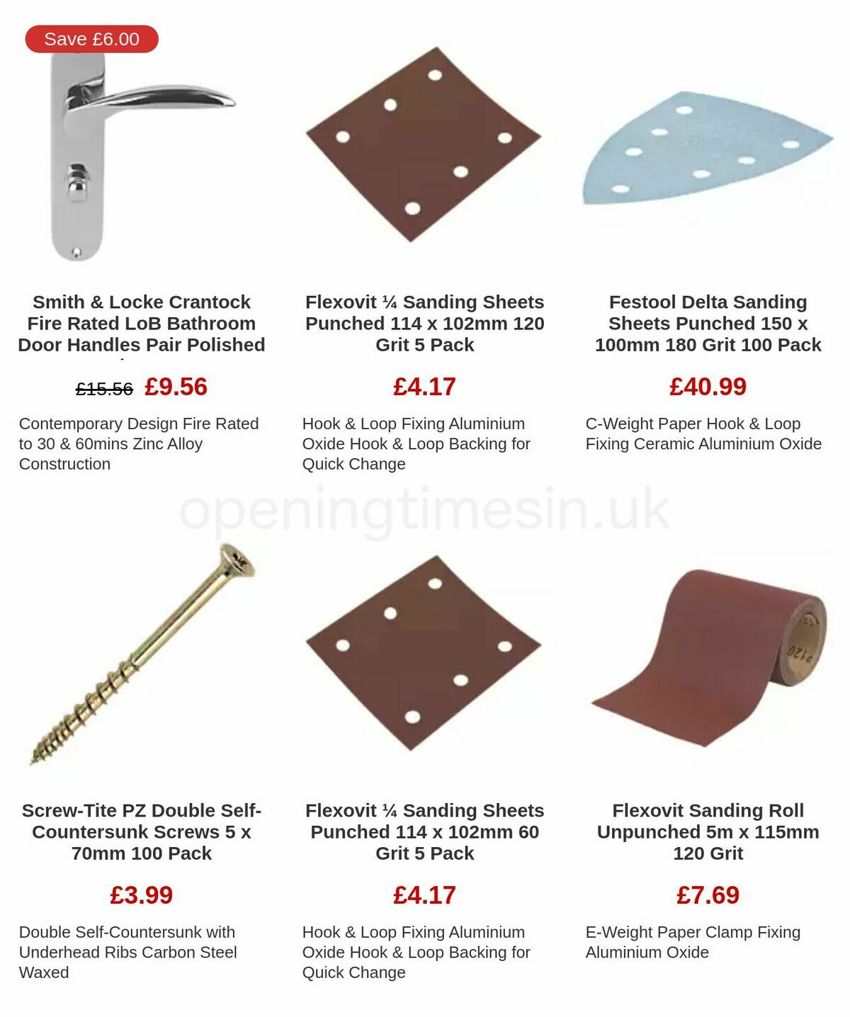 Screwfix Clearance Offers from 17 November