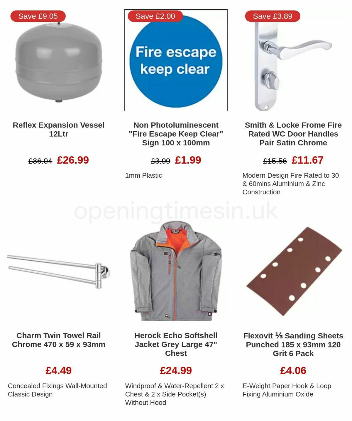 Screwfix Clearance Offers from 17 November