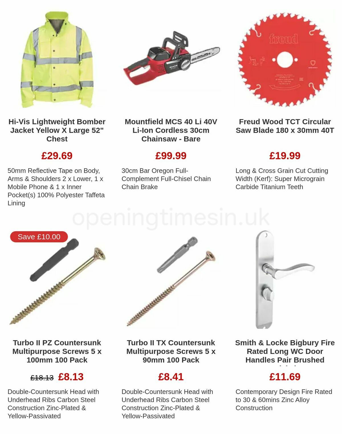 Screwfix Clearance Offers from 17 November