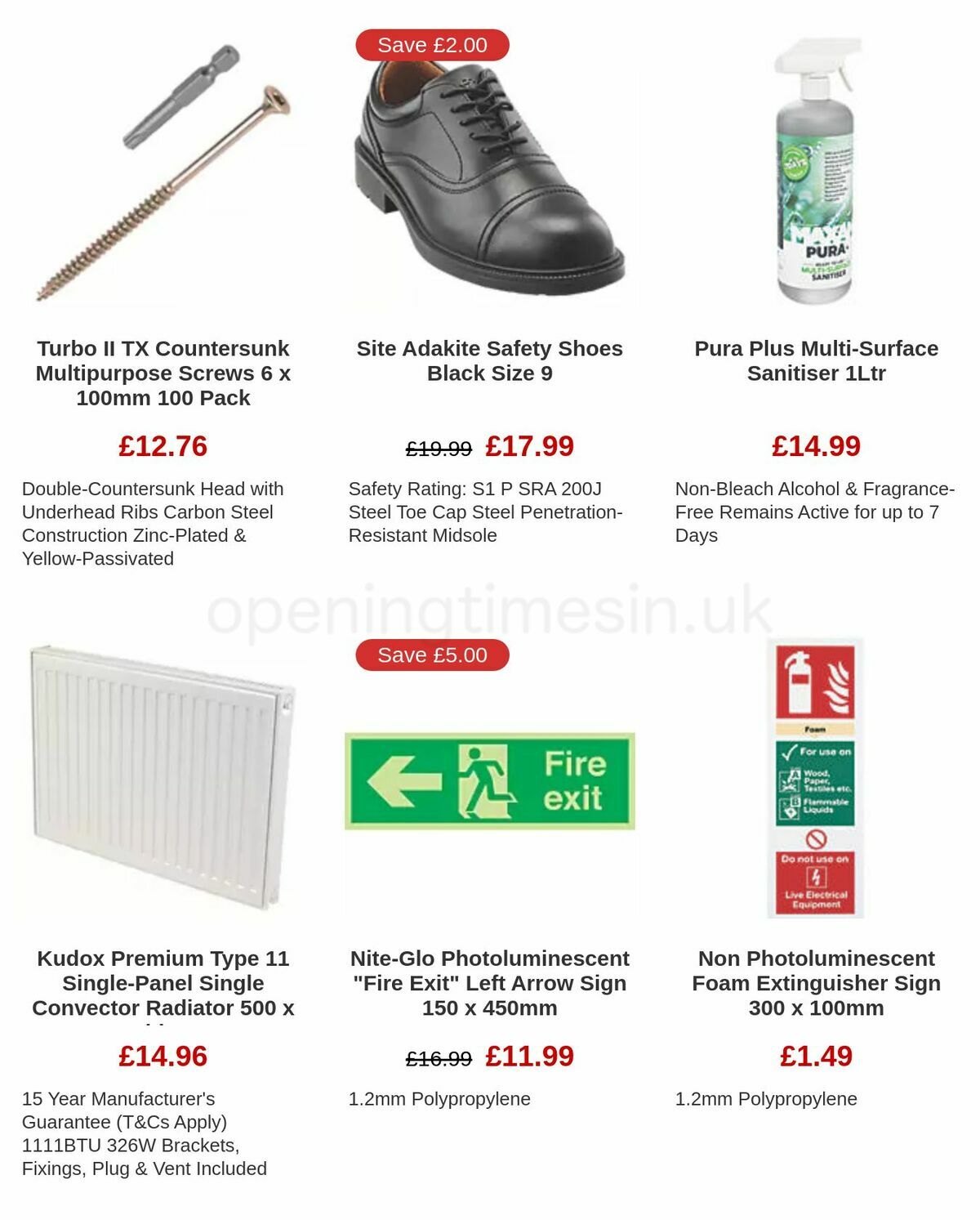 Screwfix Clearance Offers from 17 November
