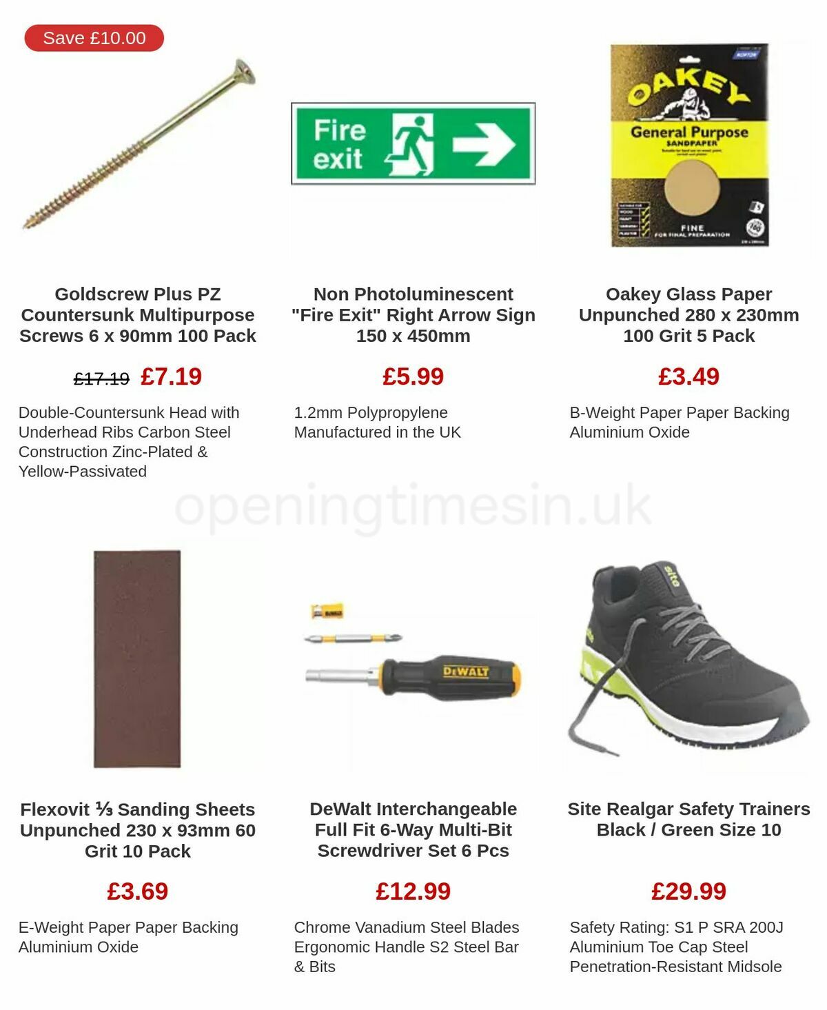 Screwfix Clearance Offers from 17 November