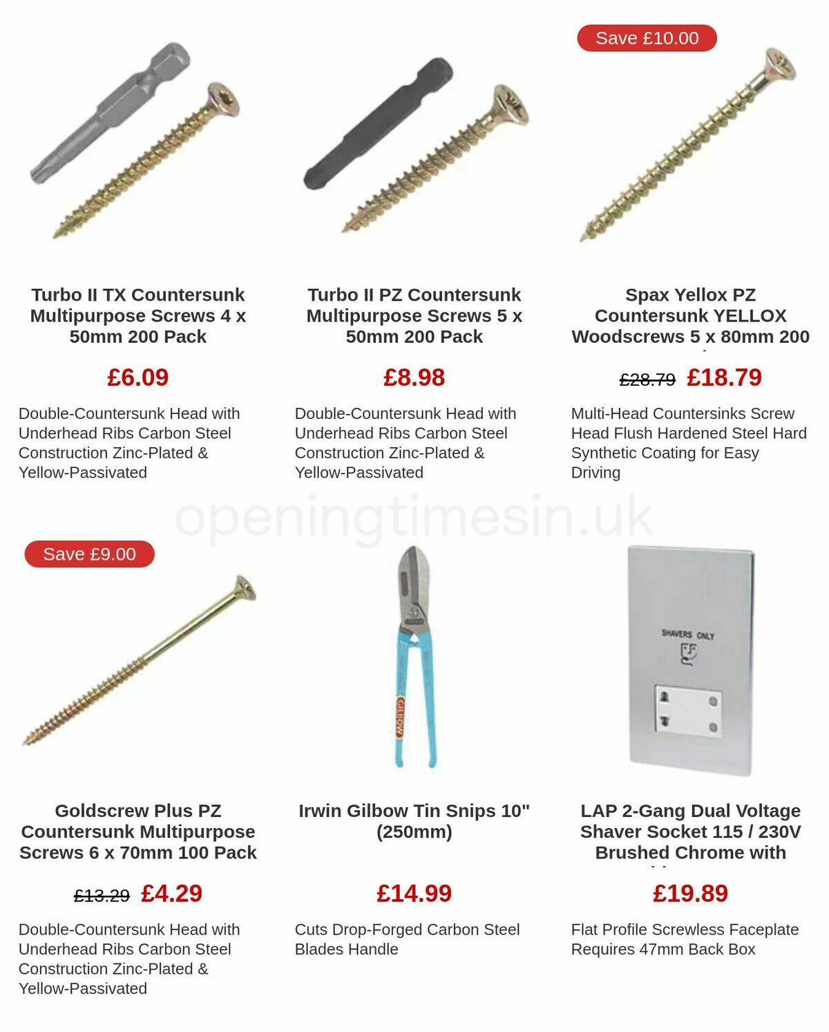 Screwfix Clearance Offers from 17 November
