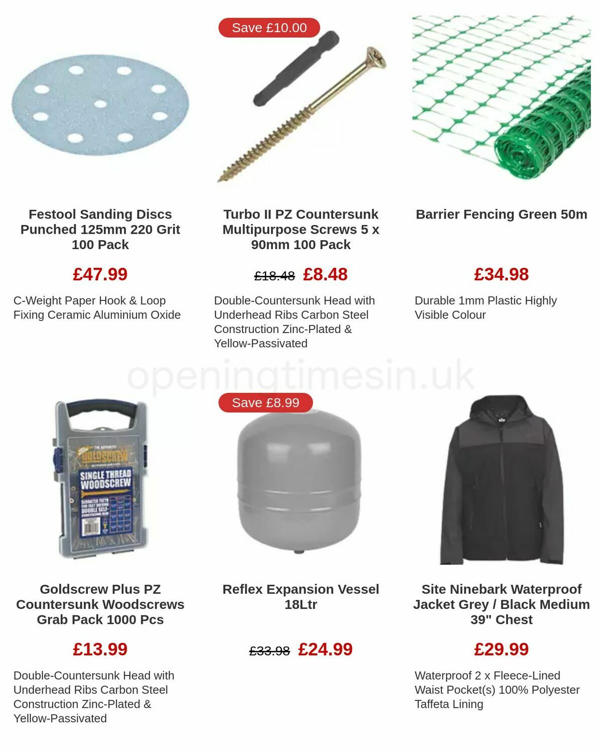 Screwfix Clearance Offers from 17 November
