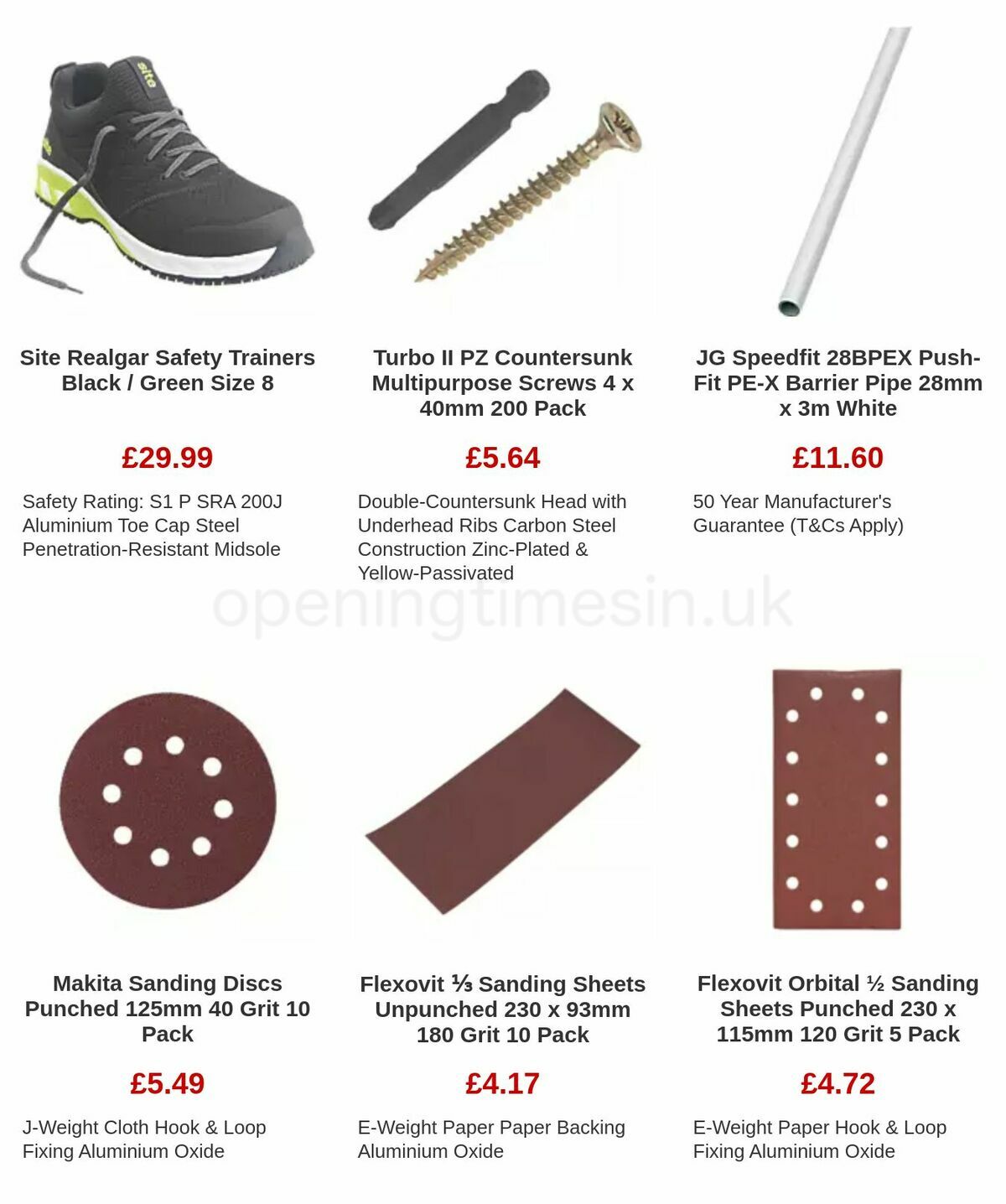 Screwfix Clearance Offers from 17 November