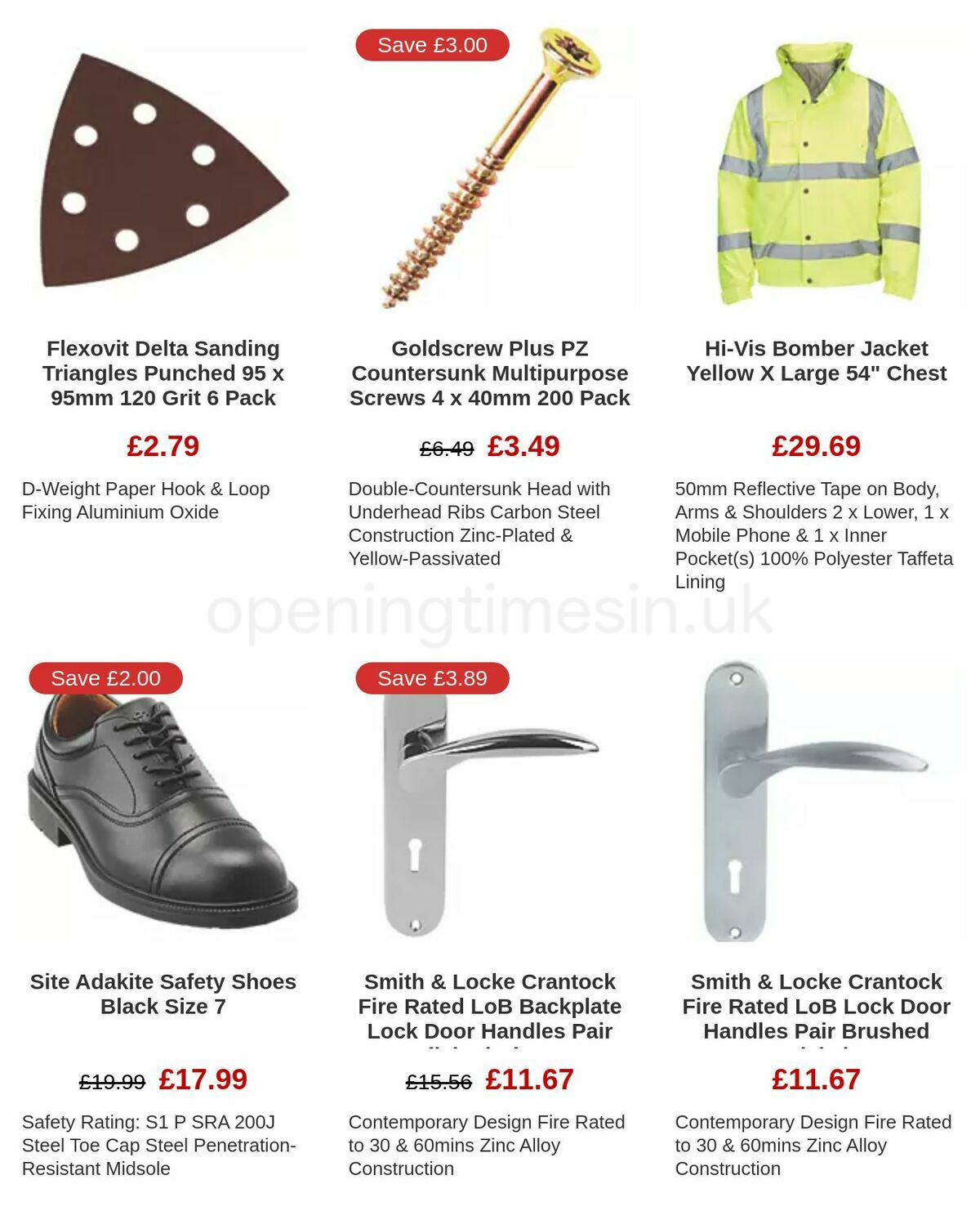 Screwfix Clearance Offers from 17 November