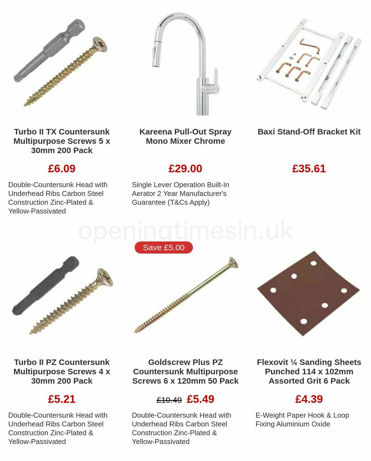 Screwfix Clearance Offers from 17 November