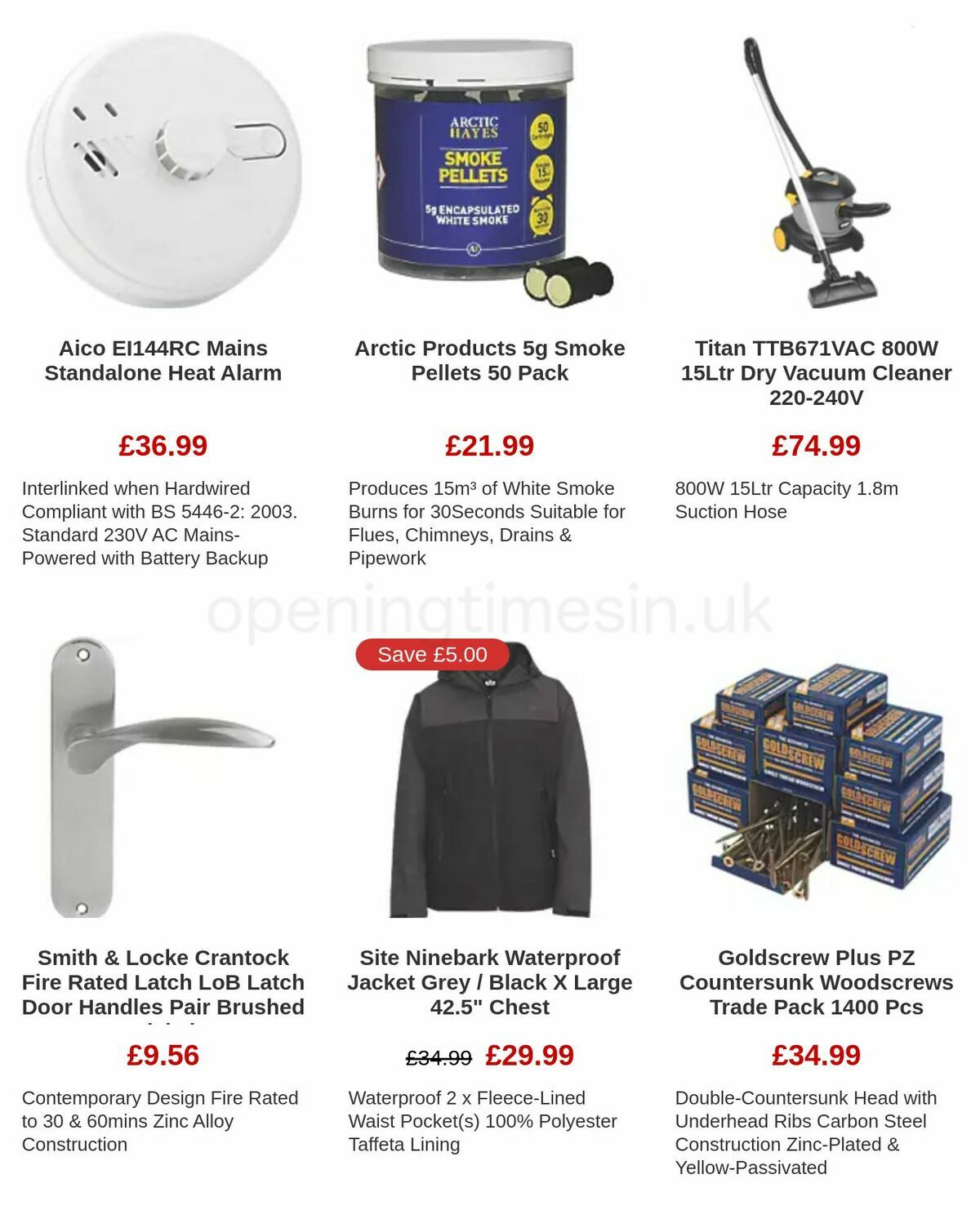 Screwfix Clearance Offers from 17 November