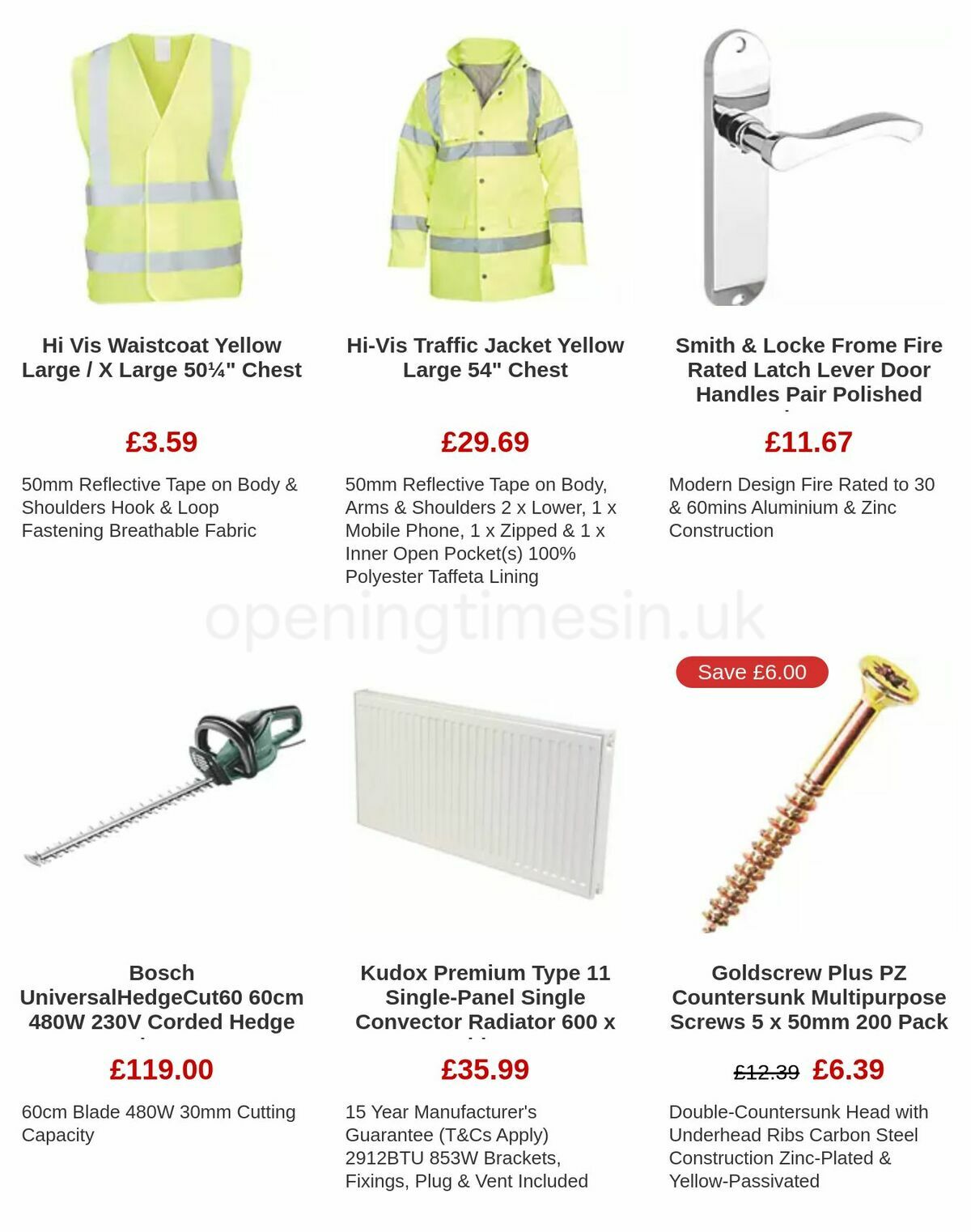 Screwfix Clearance Offers from 17 November