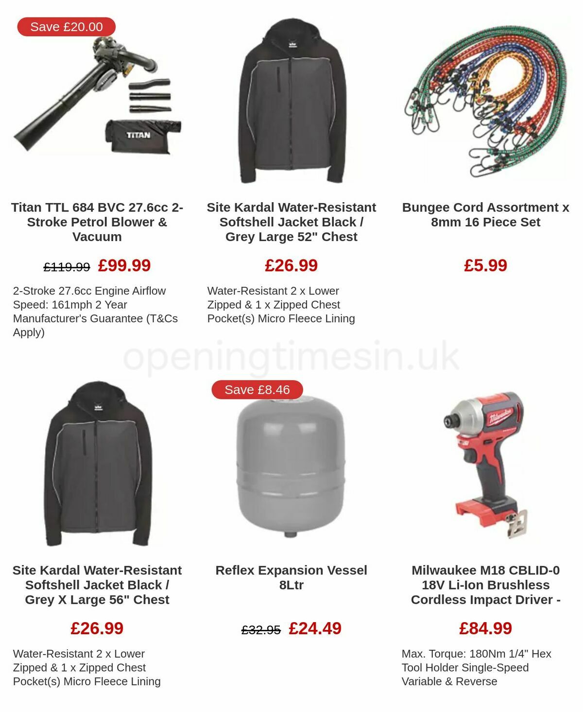 Screwfix Clearance Offers from 17 November