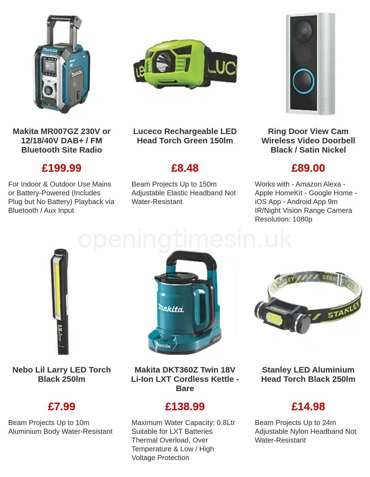 Screwfix Offers from 4 December
