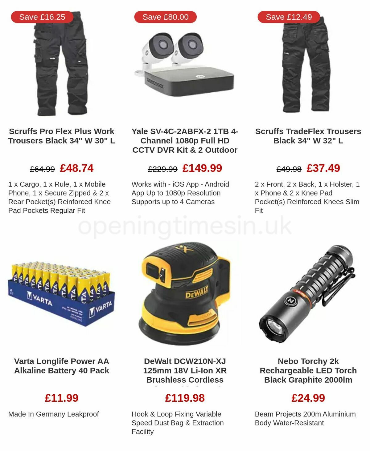 Screwfix Offers from 29 December