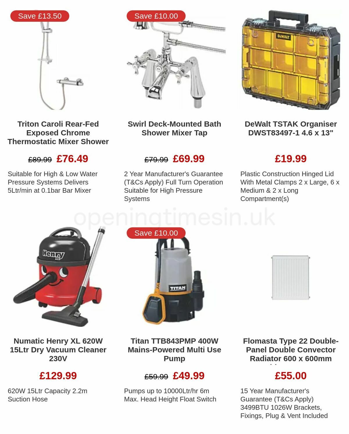Screwfix Offers from 6 January