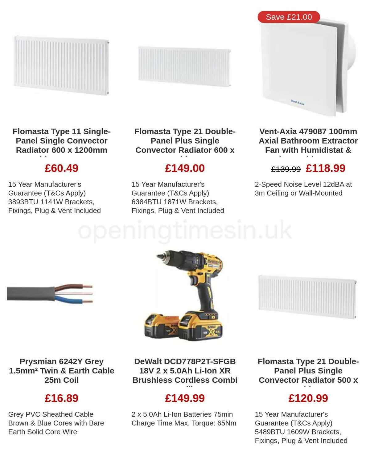 Screwfix Offers from 6 January