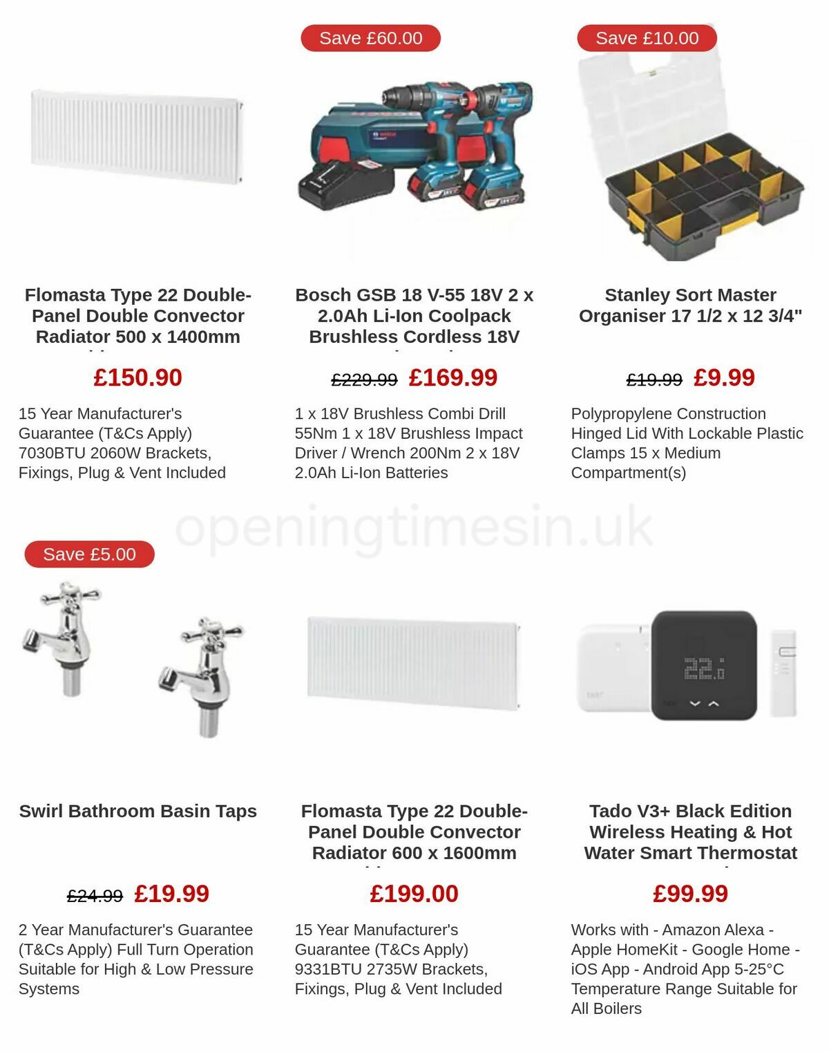 Screwfix Offers from 6 January