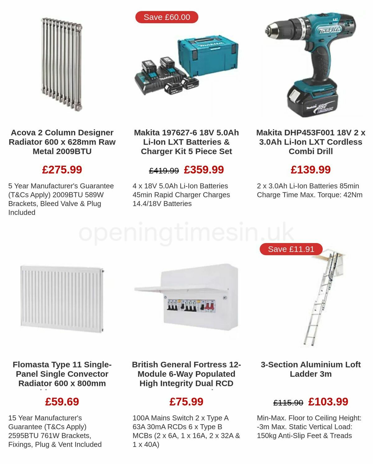 Screwfix Offers from 6 January