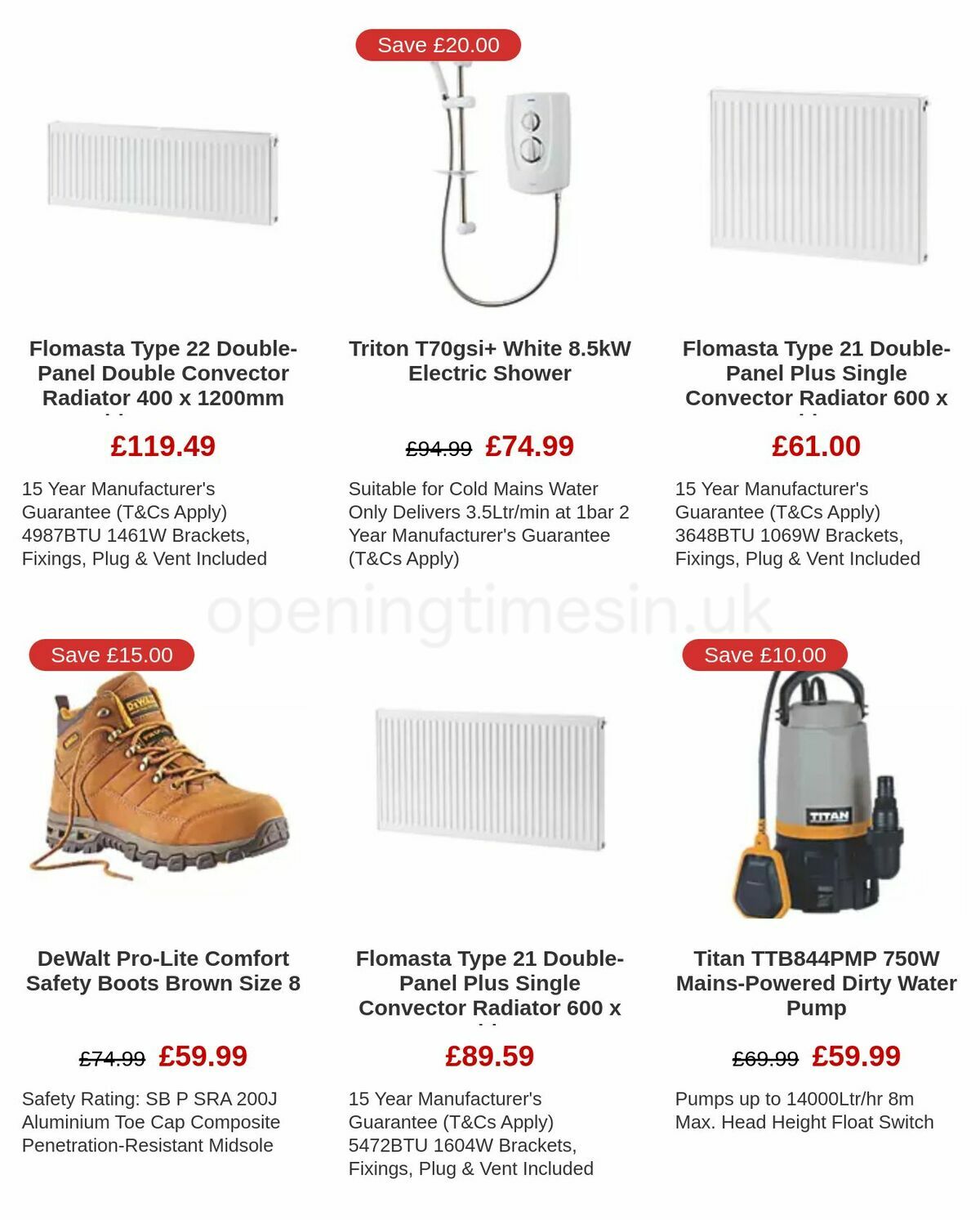 Screwfix Offers from 6 January
