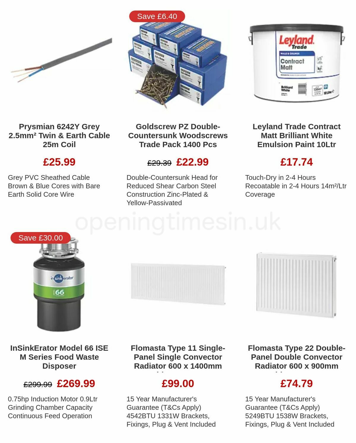 Screwfix Offers from 6 January