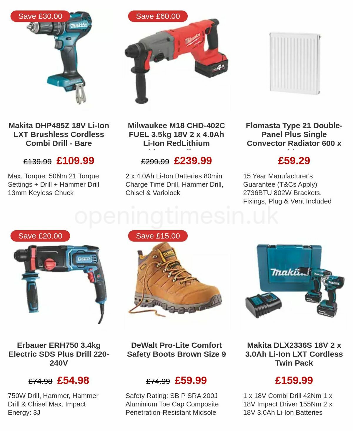 Screwfix Offers from 6 January