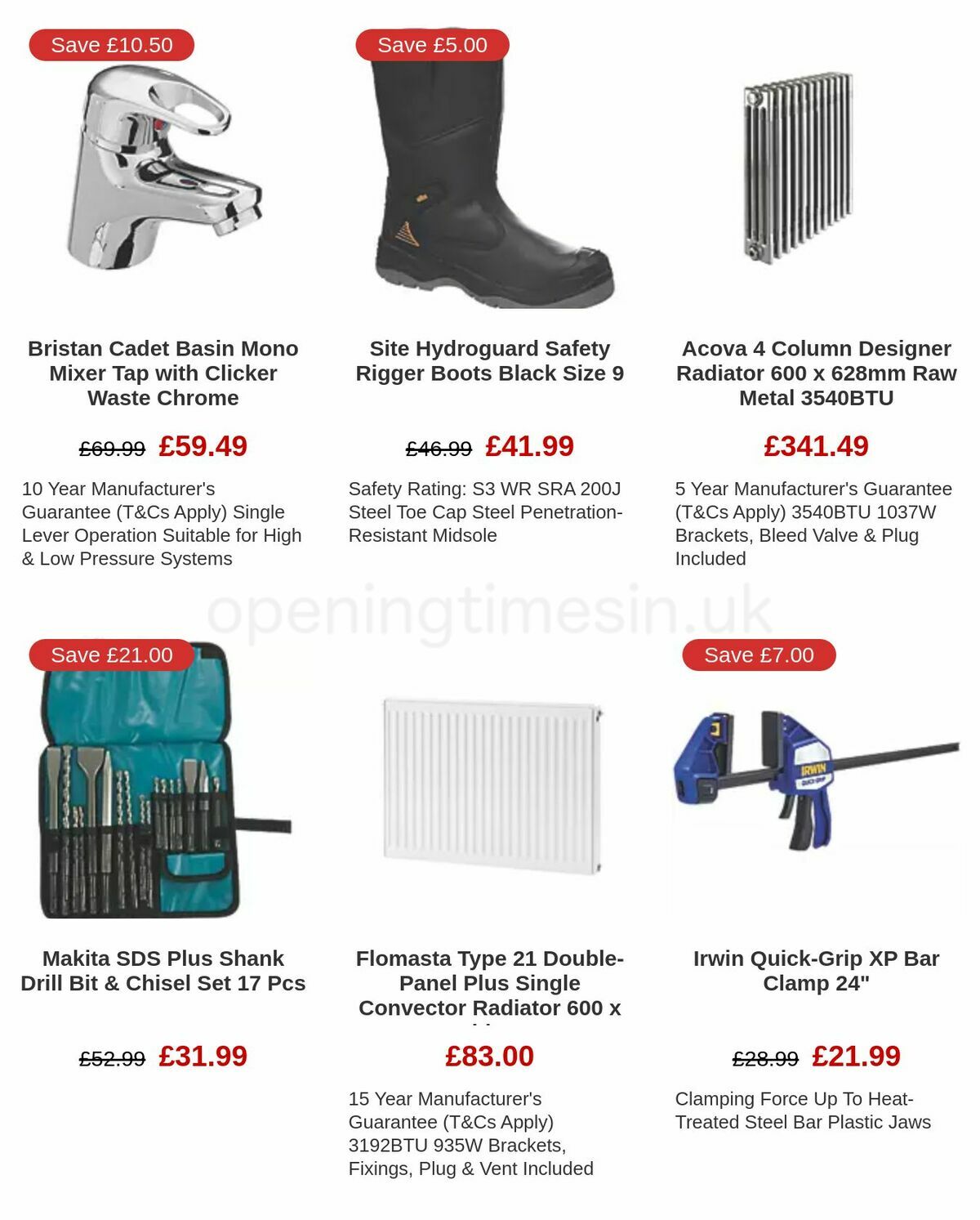 Screwfix Offers from 6 January