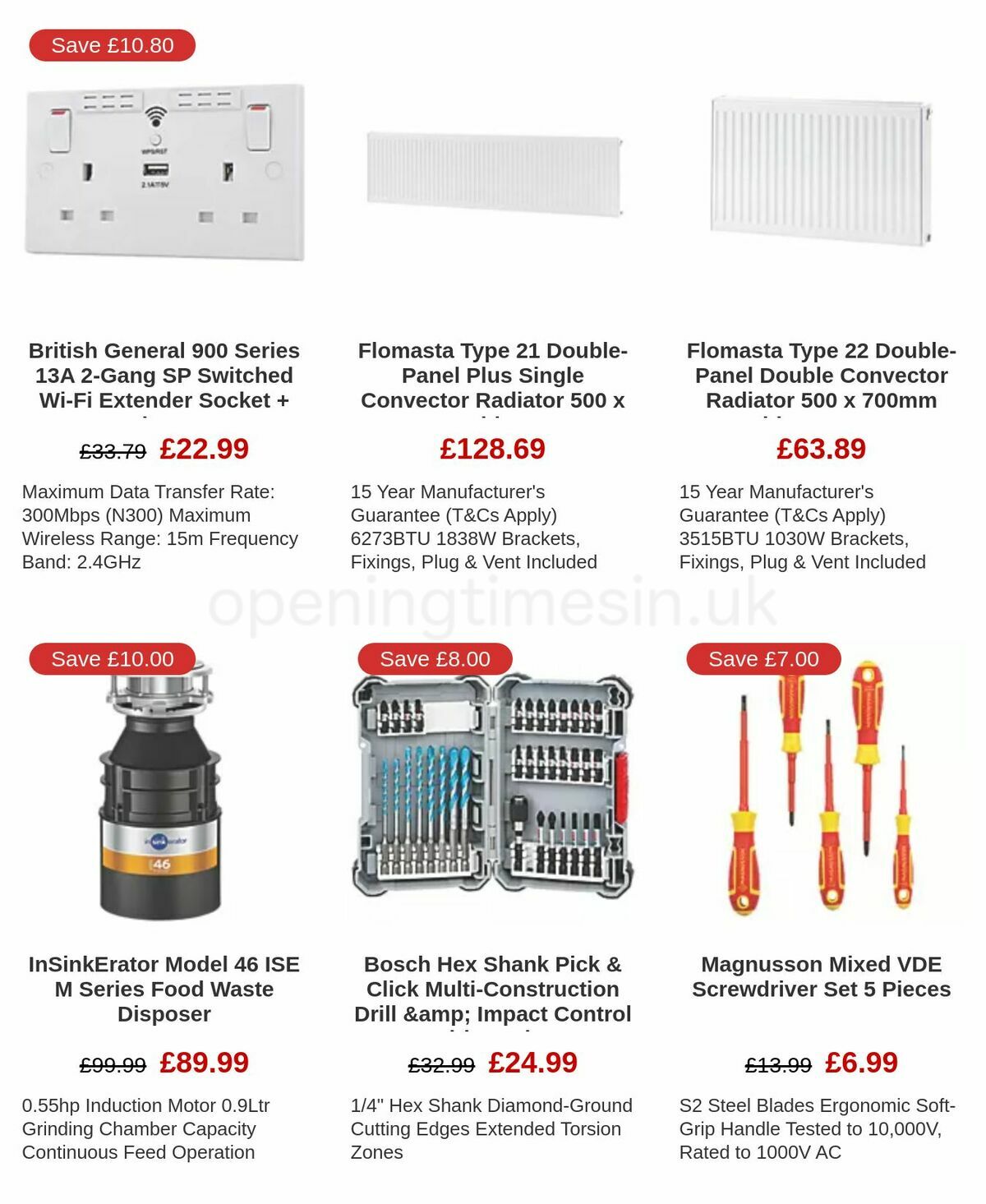 Screwfix Offers from 6 January