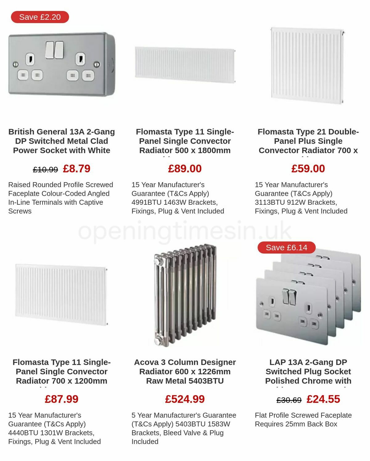 Screwfix Offers from 6 January