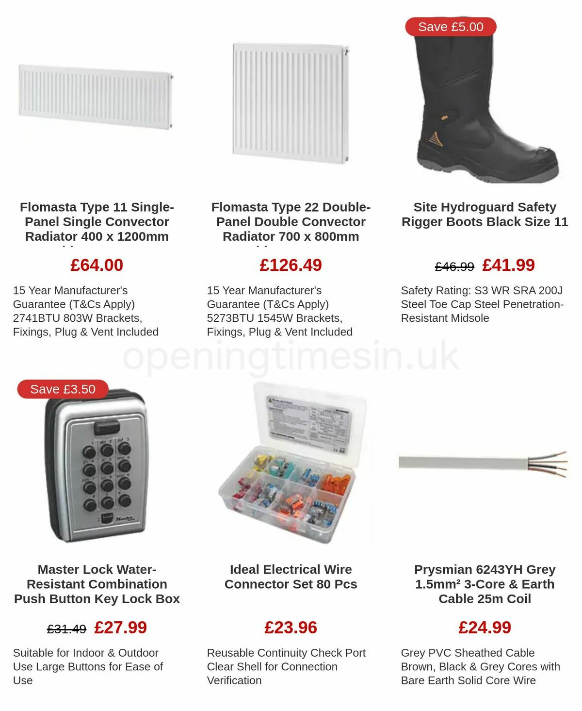 Screwfix Offers from 6 January