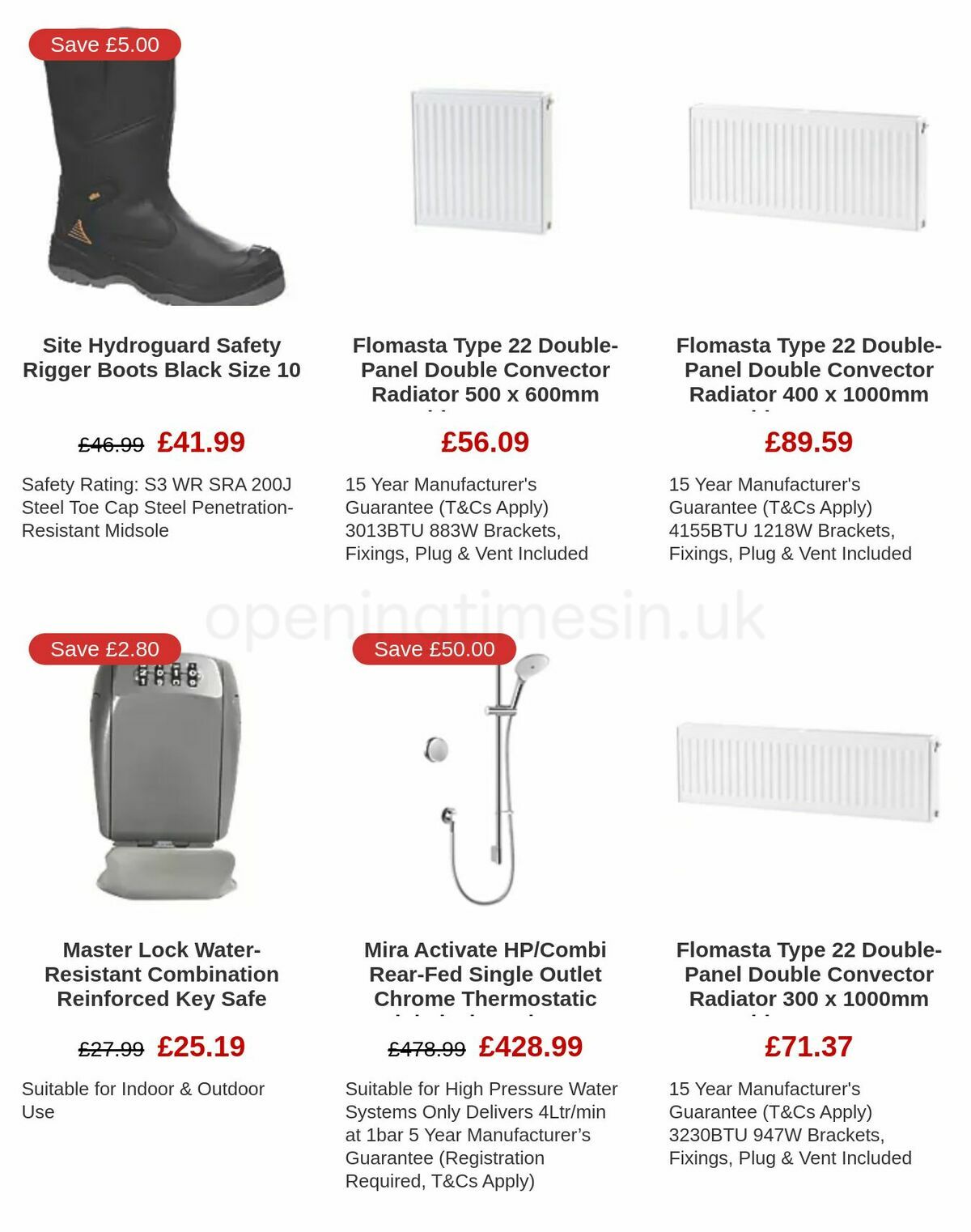 Screwfix Offers from 6 January