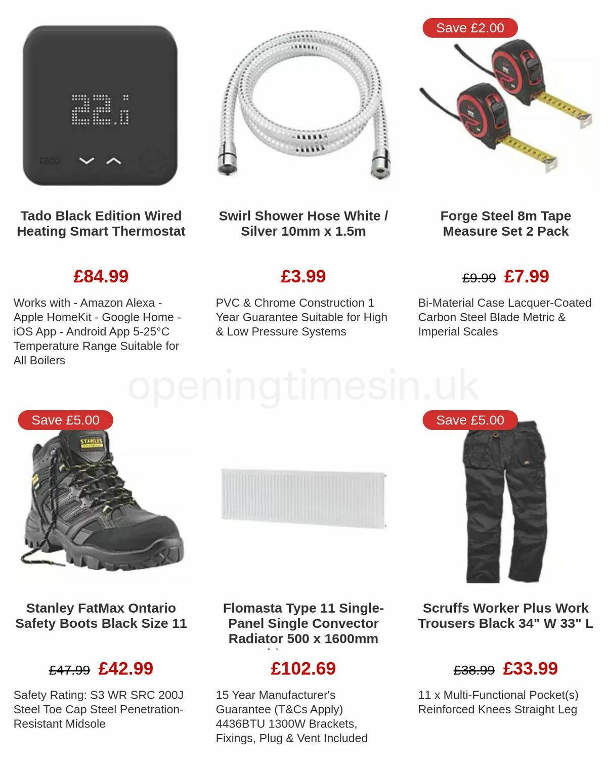 Screwfix Offers from 6 January