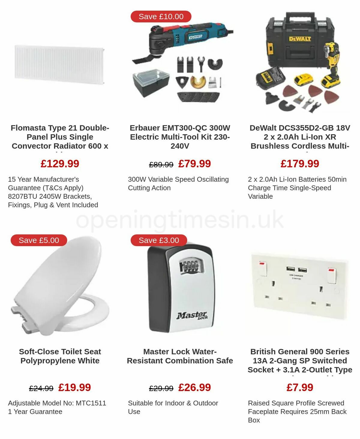 Screwfix Offers from 6 January