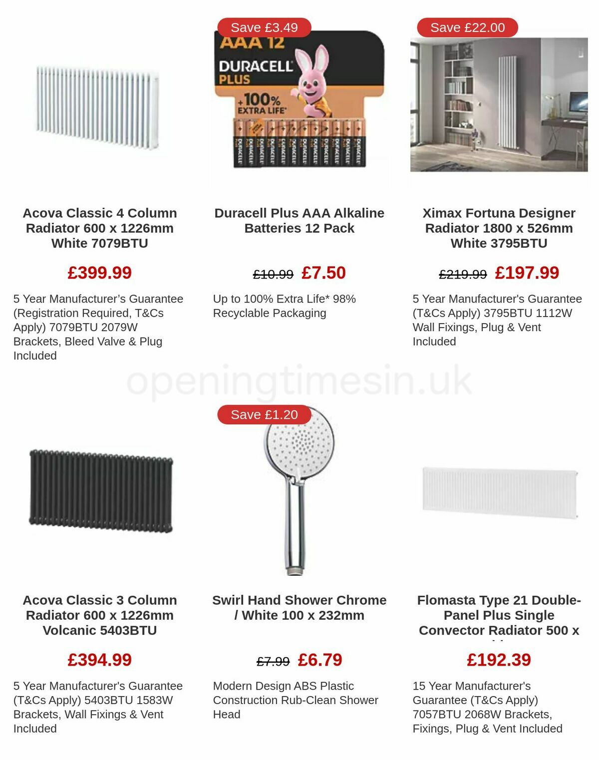 Screwfix Offers from 6 January
