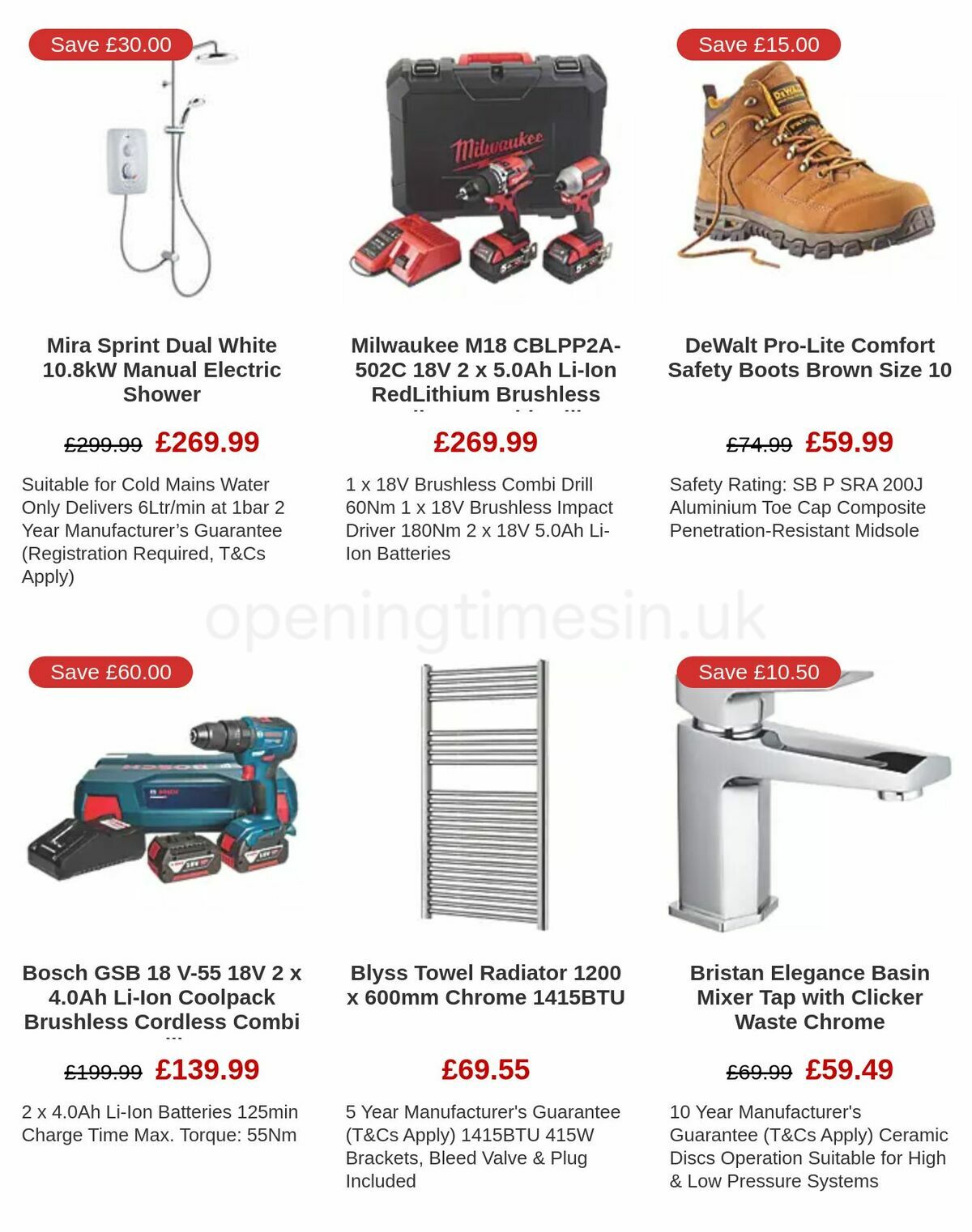 Screwfix Offers from 6 January