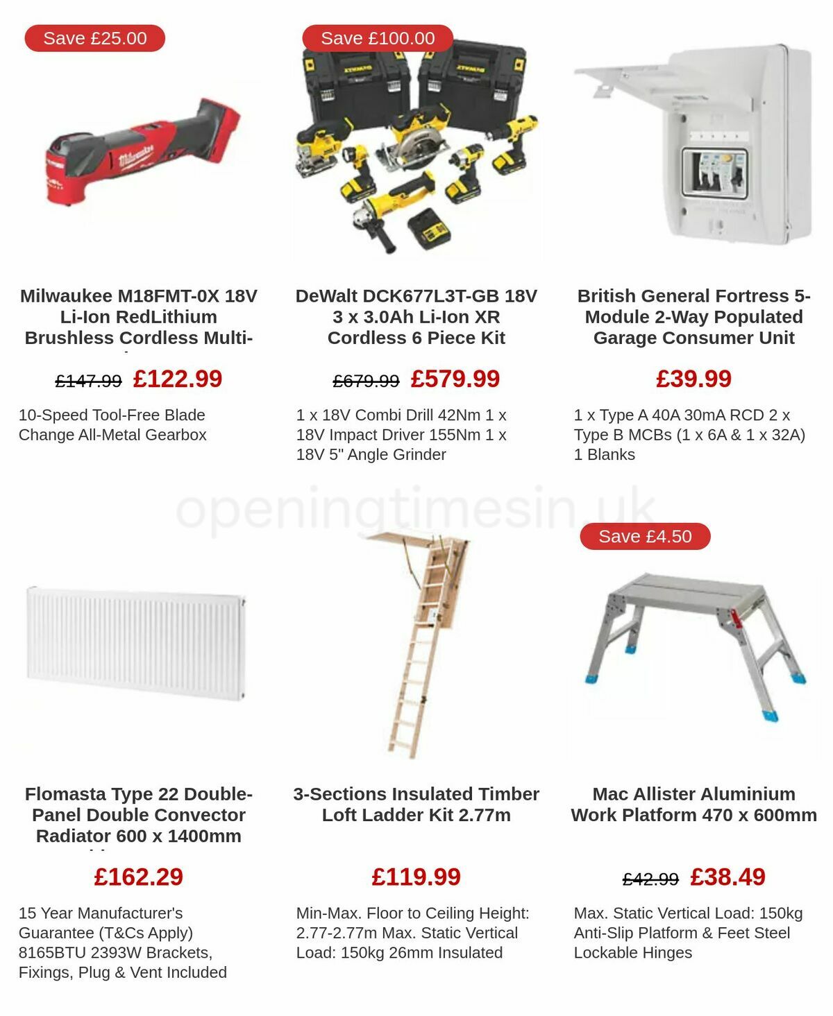 Screwfix Offers from 6 January