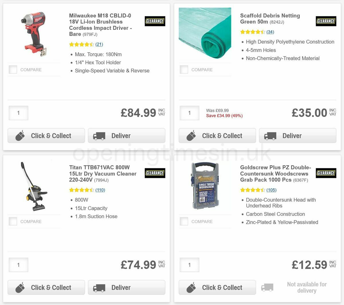 Screwfix Offers from 20 January