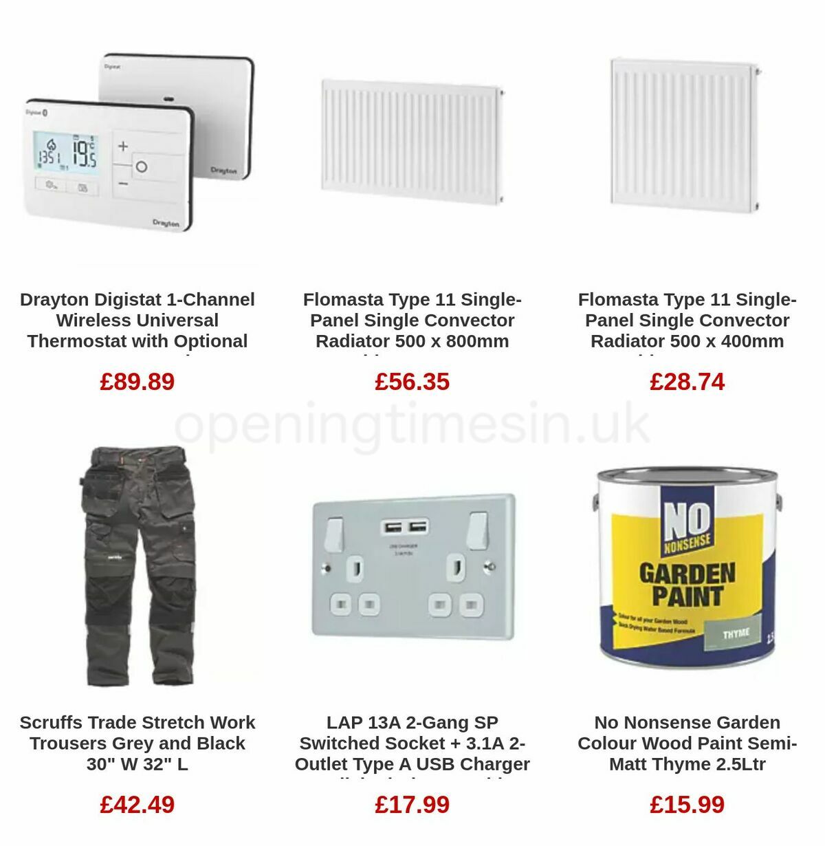 Screwfix Offers from 8 May