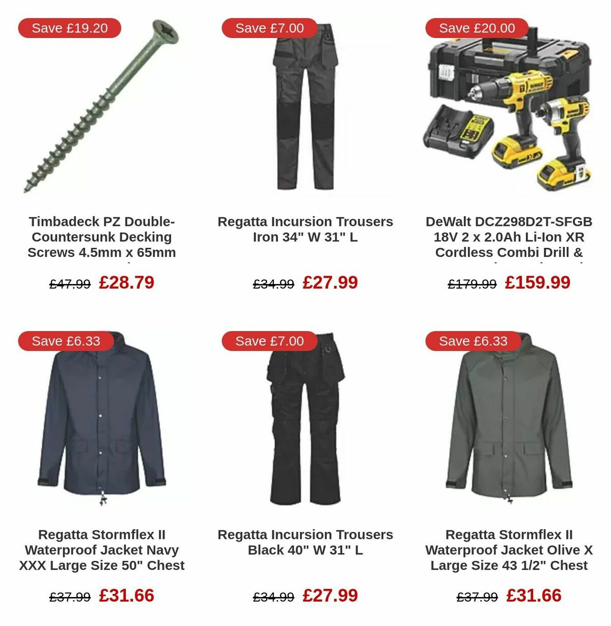 Screwfix Bank Holiday Offers from 21 August