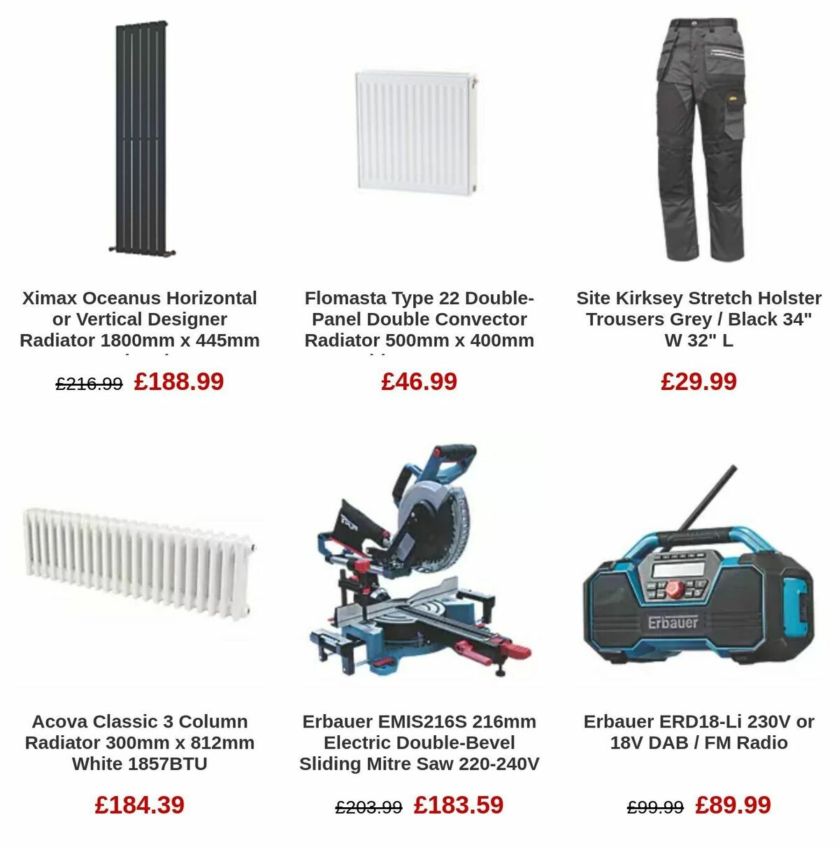 Screwfix Offers from 6 September