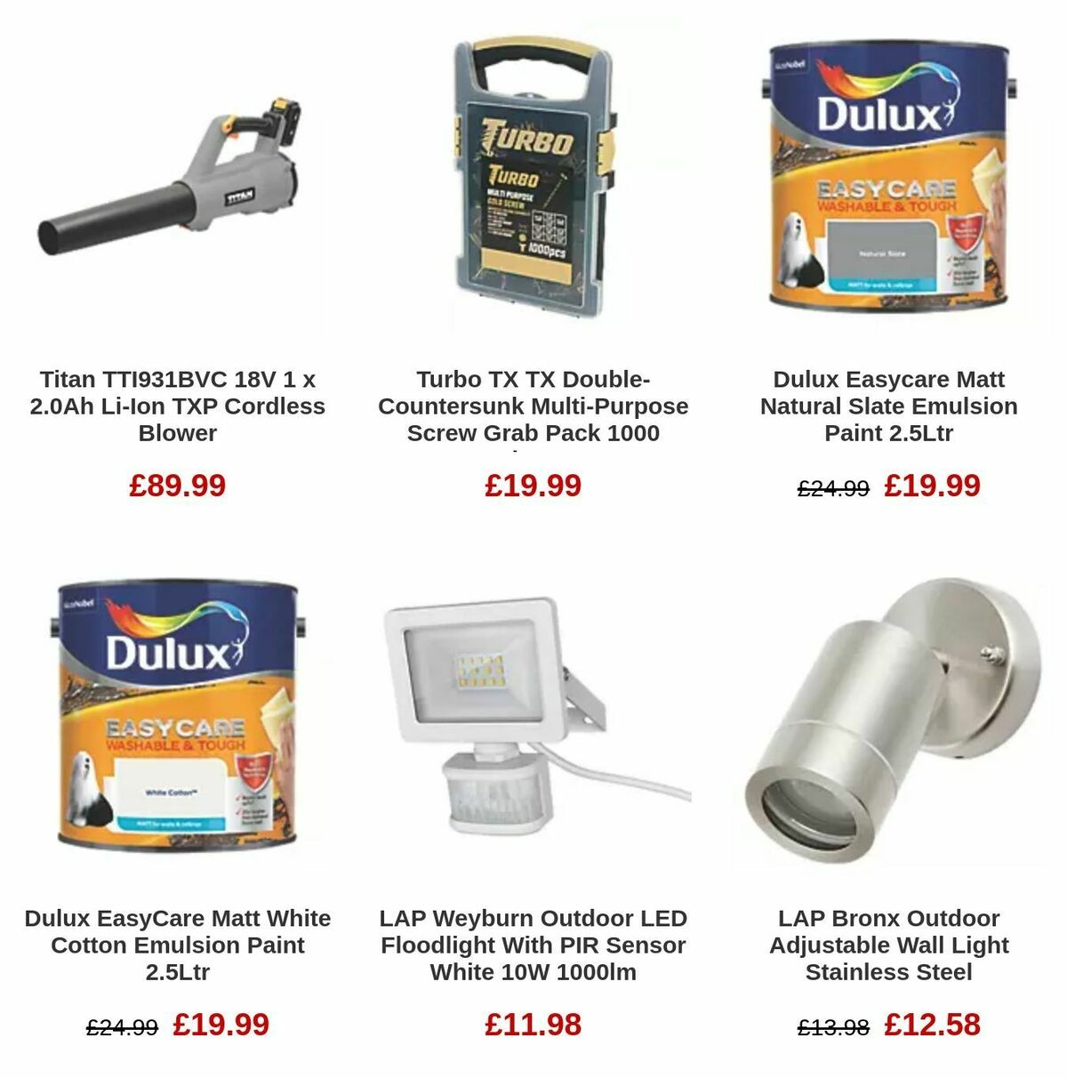 Screwfix Offers from 6 September