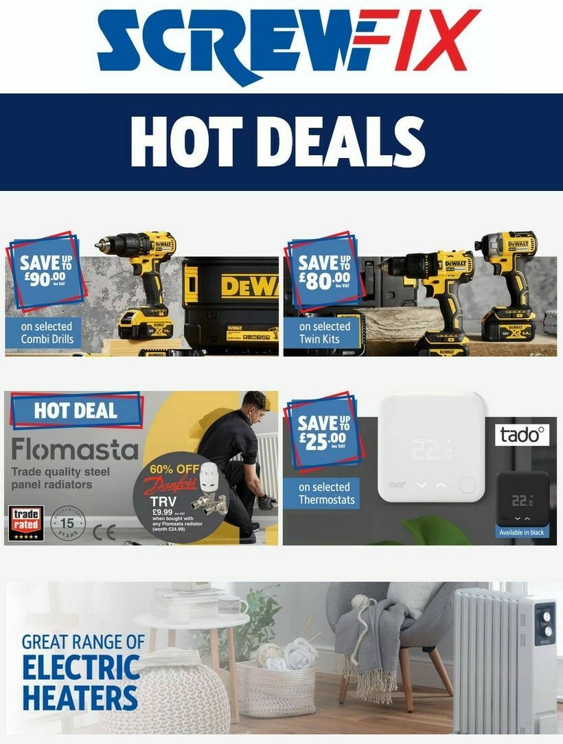 Screwfix Offers from 15 October