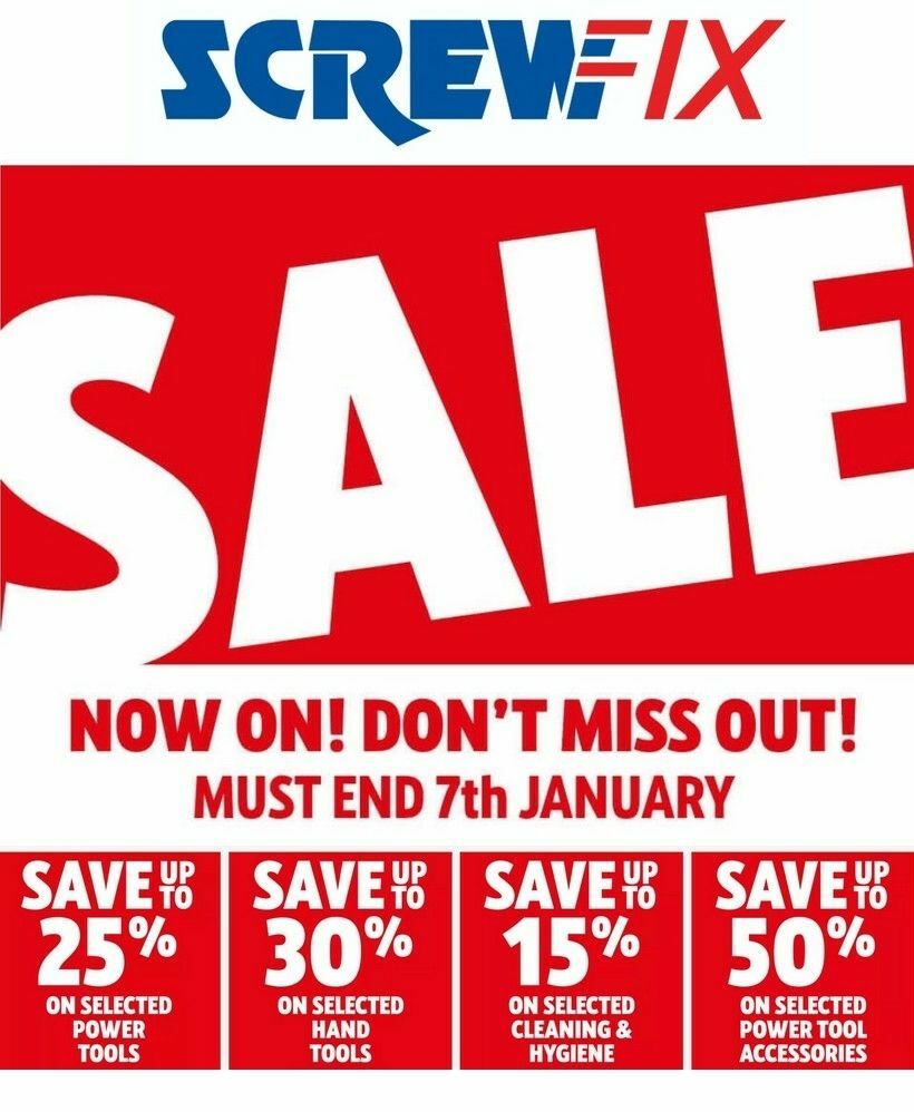 Screwfix Offers from 26 December