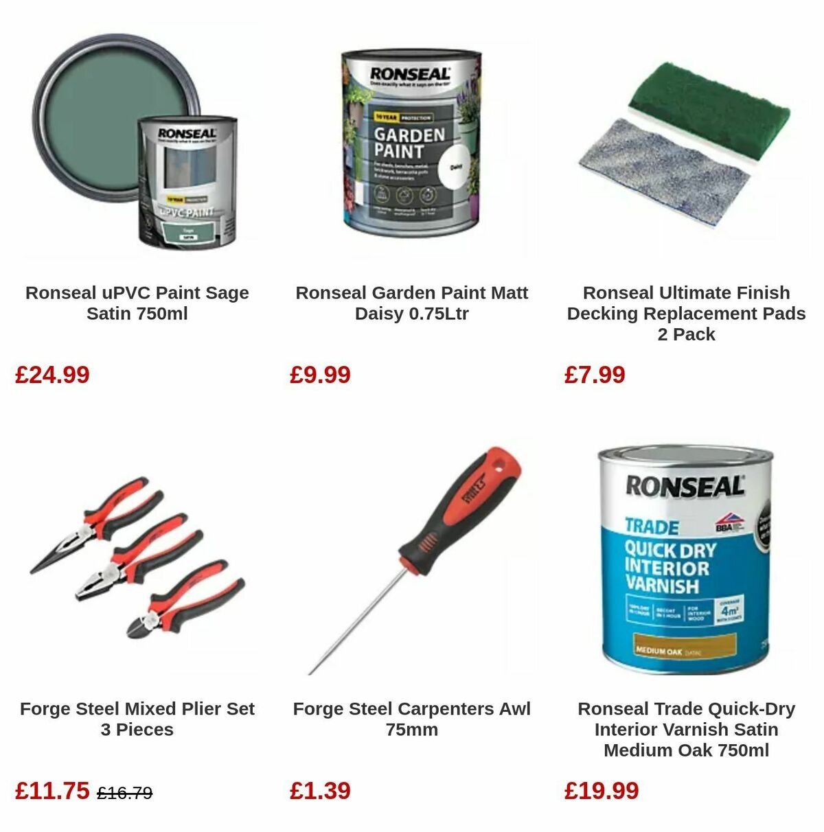 Screwfix Bank Holiday Offers from 1 May
