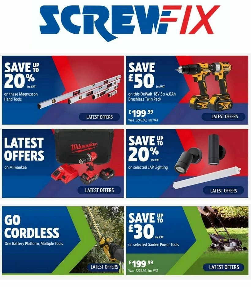 Screwfix Offers from 7 May