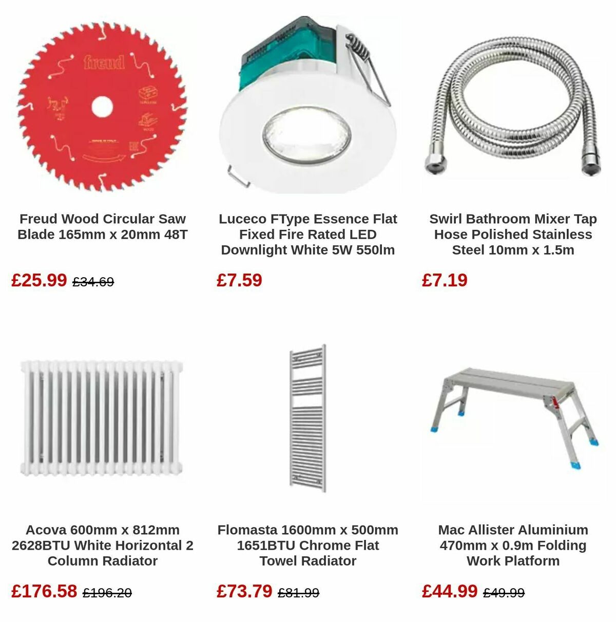 Screwfix Offers from 3 December