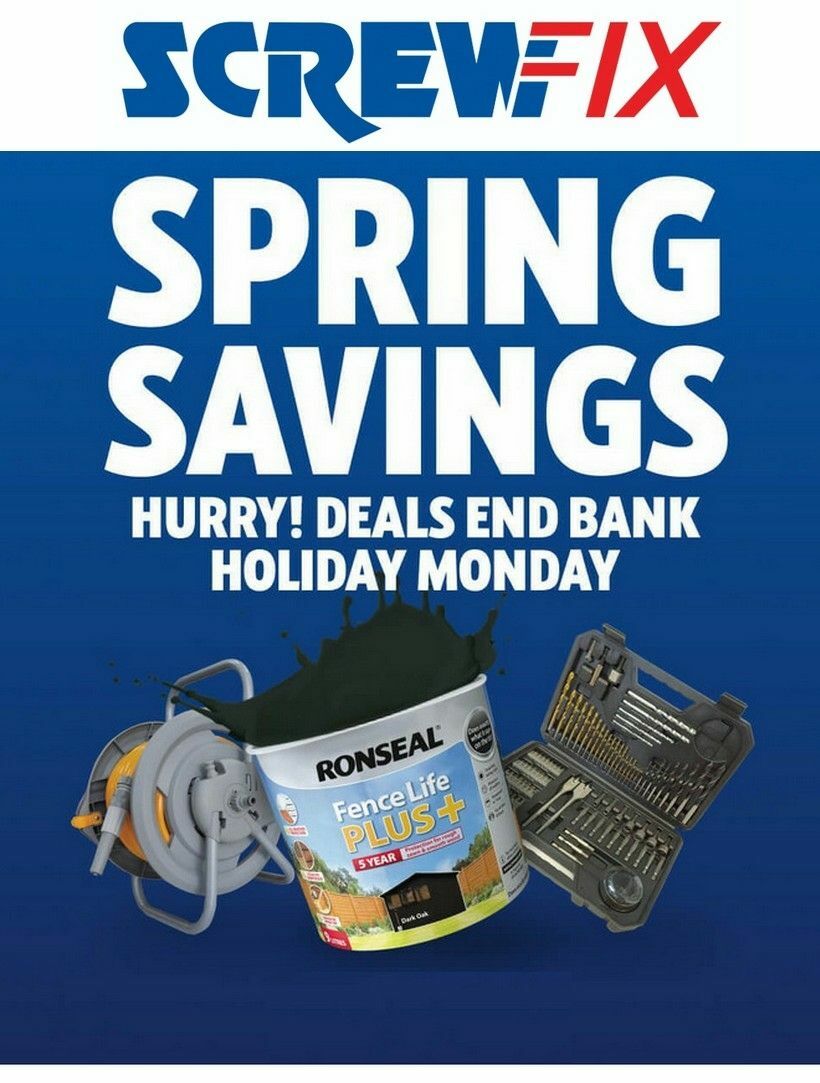 Screwfix Offers from 28 April