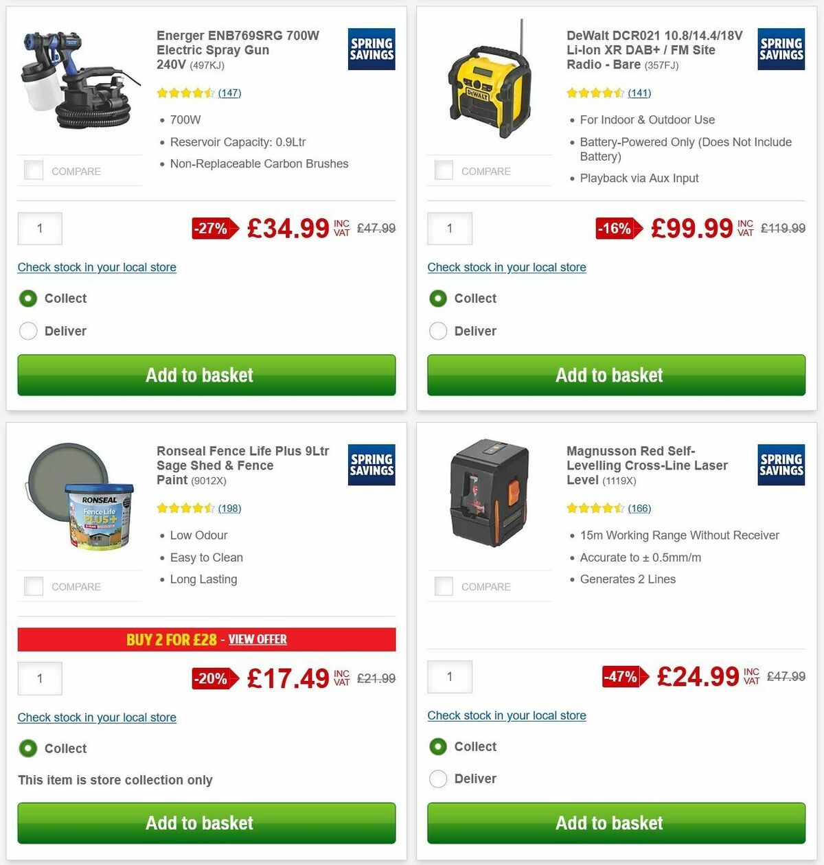 Screwfix Offers from 28 April