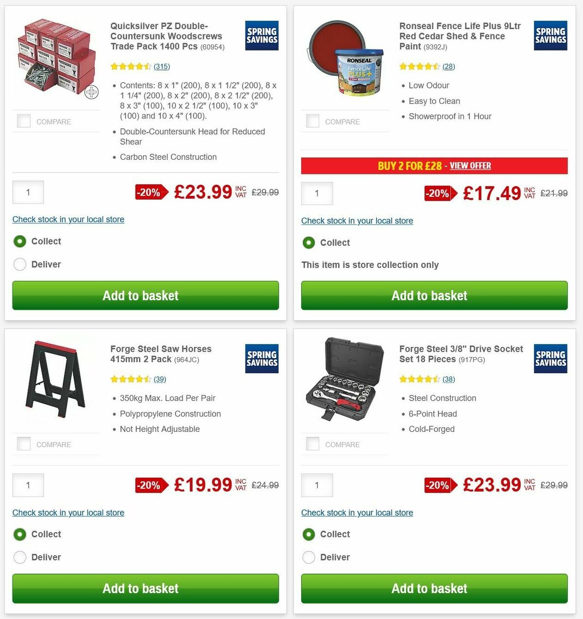 Screwfix Offers from 28 April