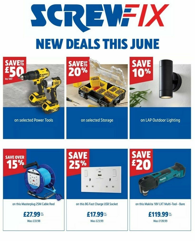 Screwfix Offers from 3 June