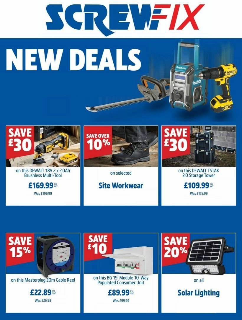 Screwfix Offers from 3 August
